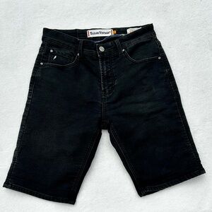 Tailor Vintage Black Jean Shorts Classic Style Sz. 30 Slim Fit